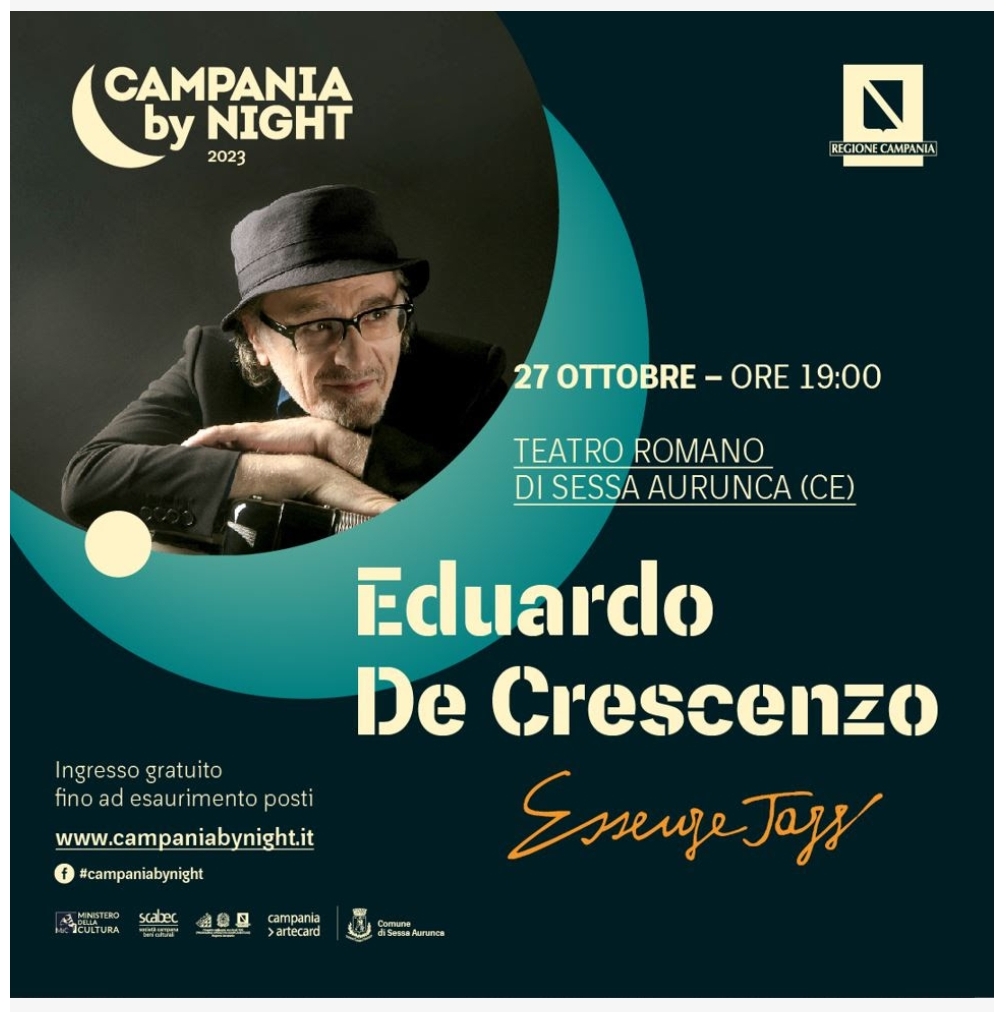 Eduardo De Crescenzo In Concerto Al Teatro Romano Di Sessa Aurunca