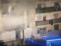 Allarme per un incendio in una palazzina di via Pescara di Eboli